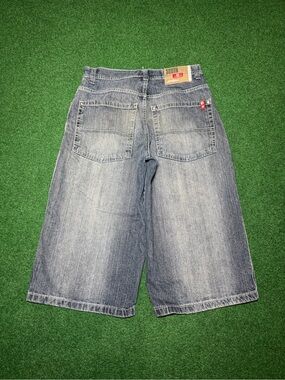 Vintage 90s Y2K Southpole Jean Shorts, Baggy Ghetto Jorts John Cena (Size 32)